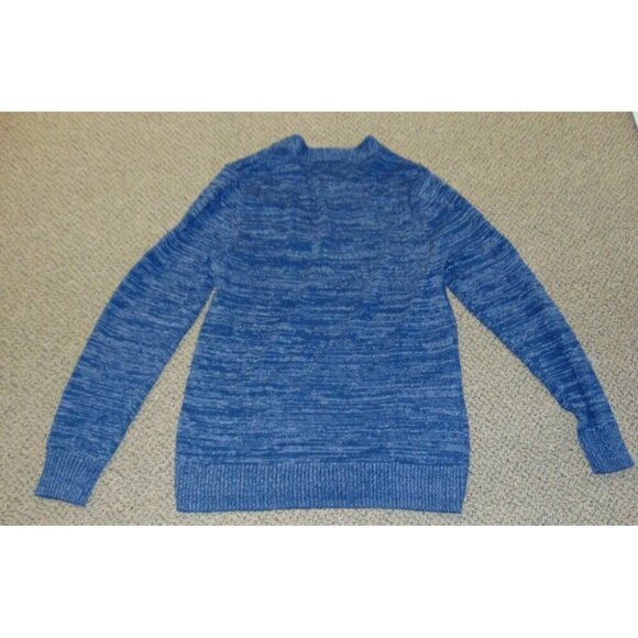 Mens Cardigan Sweater Large Urban Pipeline Navy Marled Long Sleeve Button Up - Picture 4 of 4